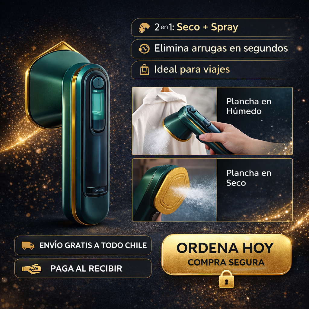 ✨ MINI PLANCHA A VAPOR PORTÁTIL - ADIÓS ARRUGAS EN SEGUNDOS 💨